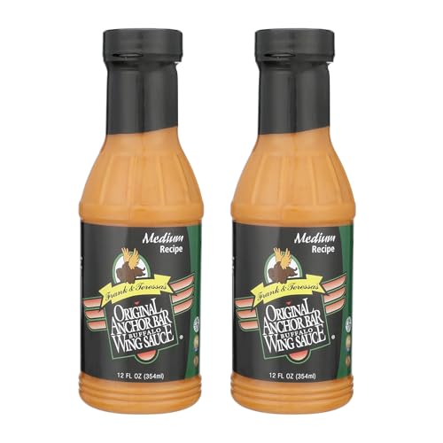 Anchor Bar Original Buffalo Wing Sauce, Medium Recipe, 12 fl