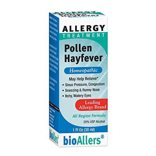bioAllers Pollen Hayfever Homeopathic Allergy Treatment for Congestion, Sneezing, Runny Nose & Itchy