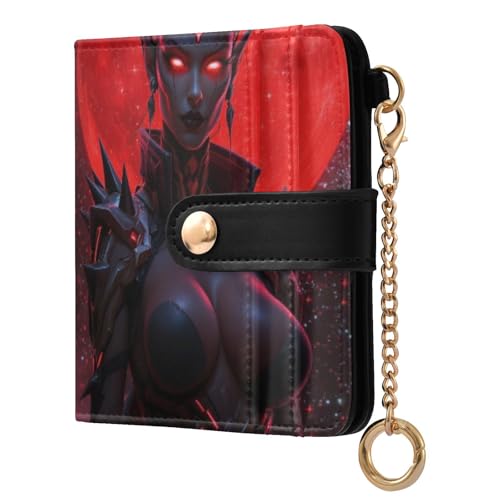 tplaotee Portefeuille pliable sexy en cuir synthétique pour femme et fille