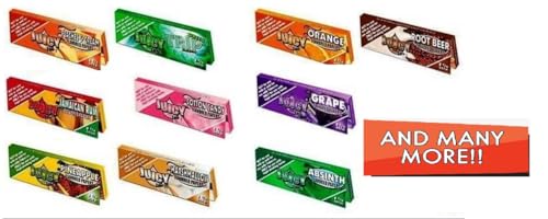 Juicy Jays x Mixed 1-1/4 Flavoured Cigarette Papers 32 Count (Pack of 10)