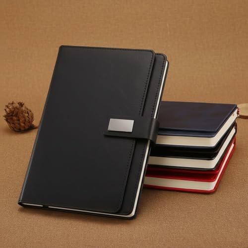 كشكول تخطيط منظم بأوراق مسطرة مقاس. (A5 ) 120ورقة - 15 × 21 سم - قلم معدني شيك (هدية قيمة )