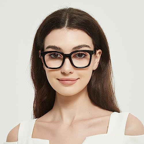 JiSoo Occhiali da lettura donna/uomo, oversize da
