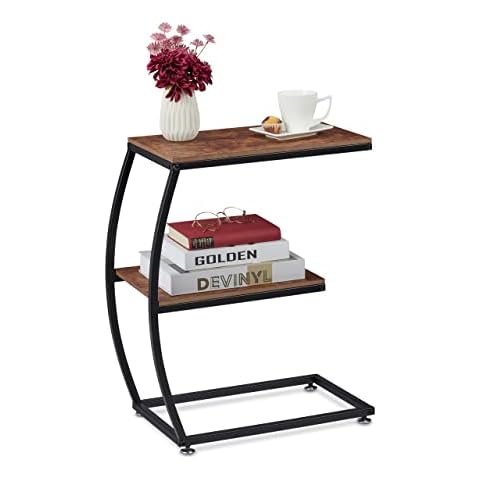 Relaxdays Auxiliar Industrial con 2 Estantes Cover