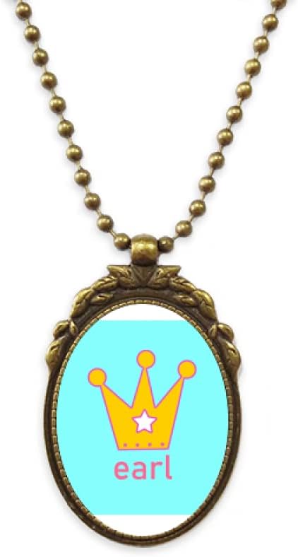 Earl Astrid Stephanie Diadem Count Antique Necklace Vintage Bead Pendant Keychain