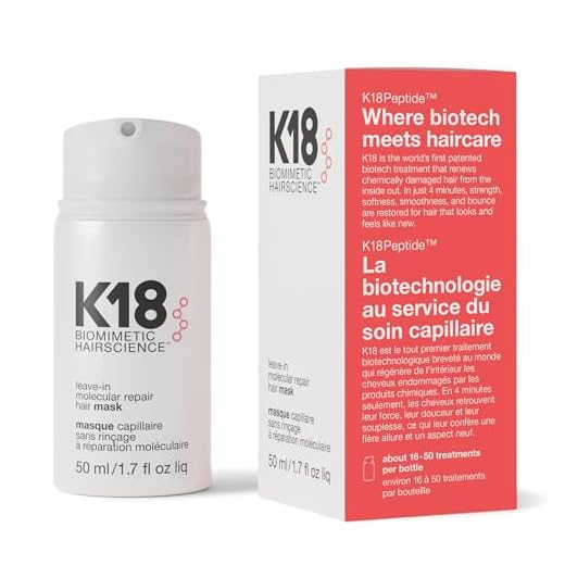 K18 Hair - Mascarilla capilar reparadora molecular Leave-In, máscara unisex, 1.7 oz