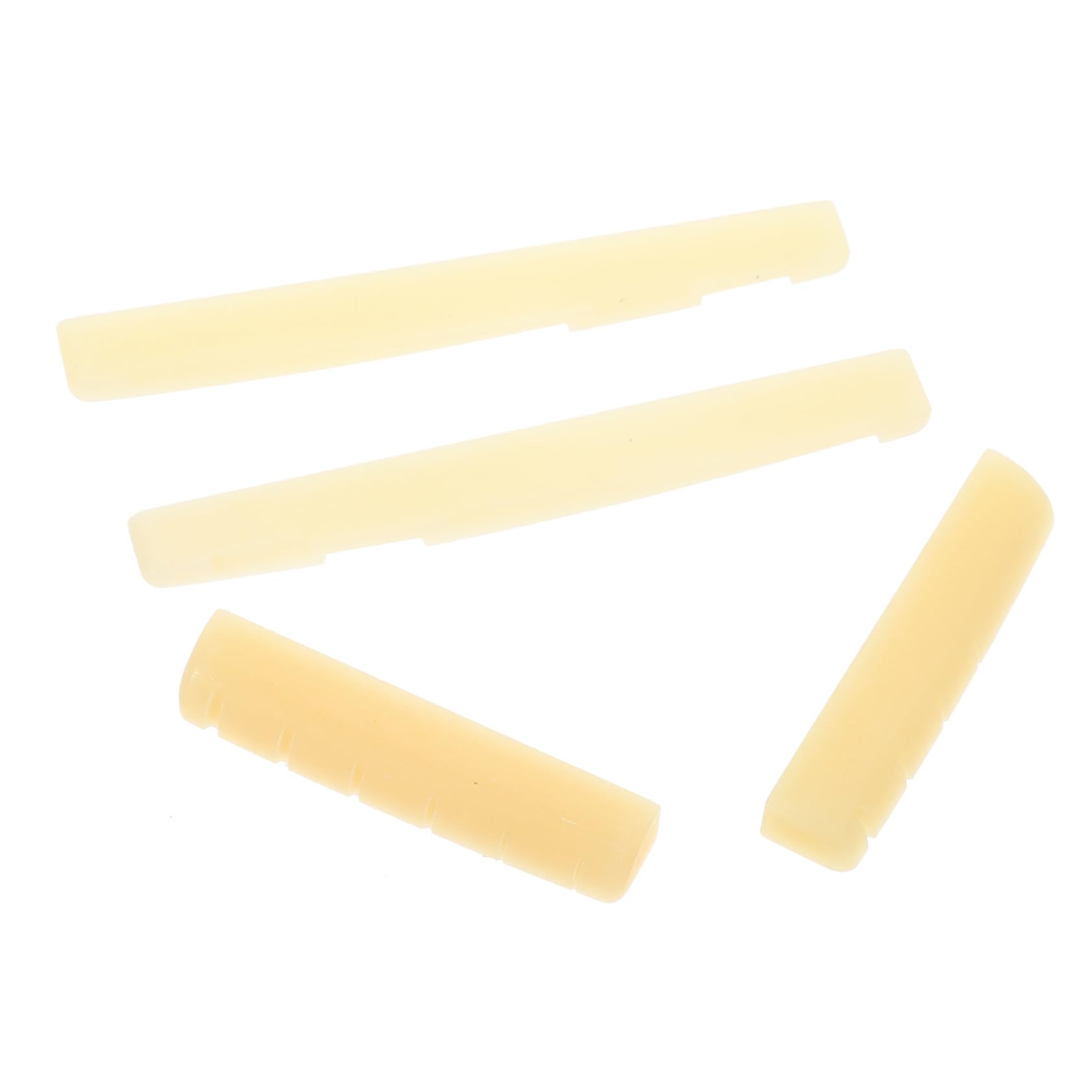 Holibanna 2 Sets Folk Guitar Bridge Saddles Nuts Replacement Lightweight Guitar Accessories for Acoustic Instruments Easy to Install