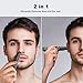JISHO Rechargeable Ear and Nose Hair Trimmer for Men Women-12000 RPM Powerful Motor with Dual Edge Blades, Waterproof, USB Type-C, Easy to Clean Travel Size (2 Refills)