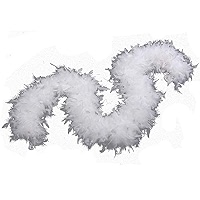 GLOBLELAND – 2 Boas En Plumes Blancs, 2,2 M Chacun, Pour Costumes, Fêtes, DIY, Mariages