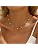 Pearl Necklaces for Women 18K Gold Plated Pearl Necklace Dainty Pearls Pendant Necklace Simple Bridesmaid Wedding Jewelry Gift image 1