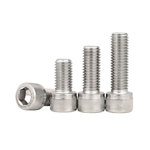 2/5/10/50 DIN912 M1.4 M1.6 M2 M2.5 M3 M4 M5 M6 M8 M10 A2-70 304XeX| Zpt{g Zpt{g(6mm,10pcs M5)