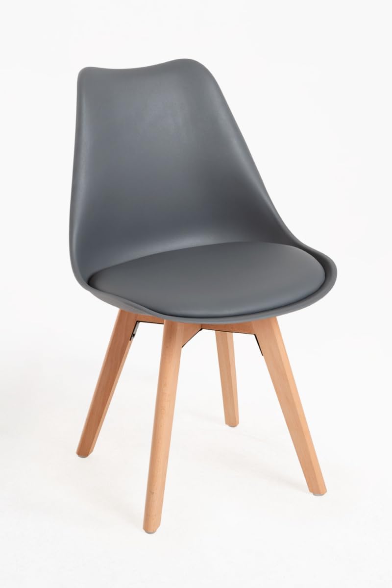 Regalos Miguel - Packs Sillas Comedor - Pack 6 Sillas Synk Basic - Gris Oscuro