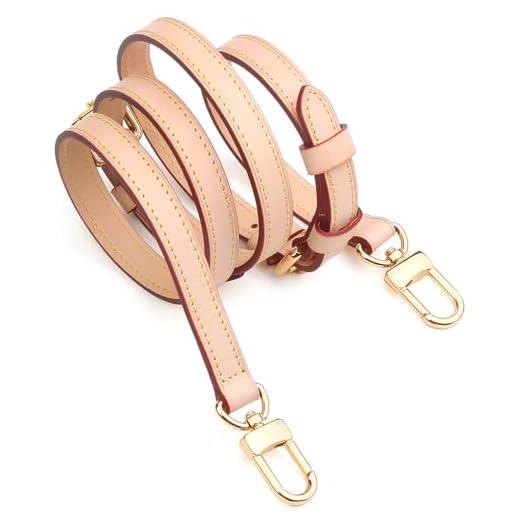 Adjustable Vachetta Leather Crossbody Strap