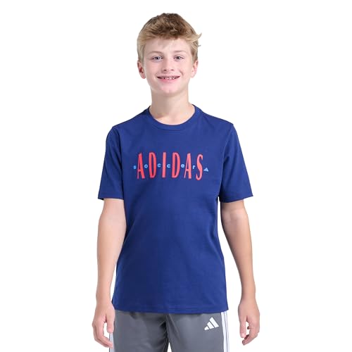 Image of adidas Boys Short Sleeve T-Shirt Sports Logo Tee
