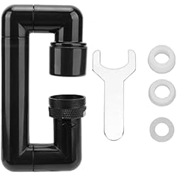 Grifo Flexible Para Fregadero Extensor De Grifo Giratorio, Grifo Telescópico Giratorio, Accesorio De Grifo De Metal, Grifo Telescópico Giratorio, Grifo Mecánico Con Brazo Giratorio Para Cocina, Baño, Fregadero, Lavabo, Negro