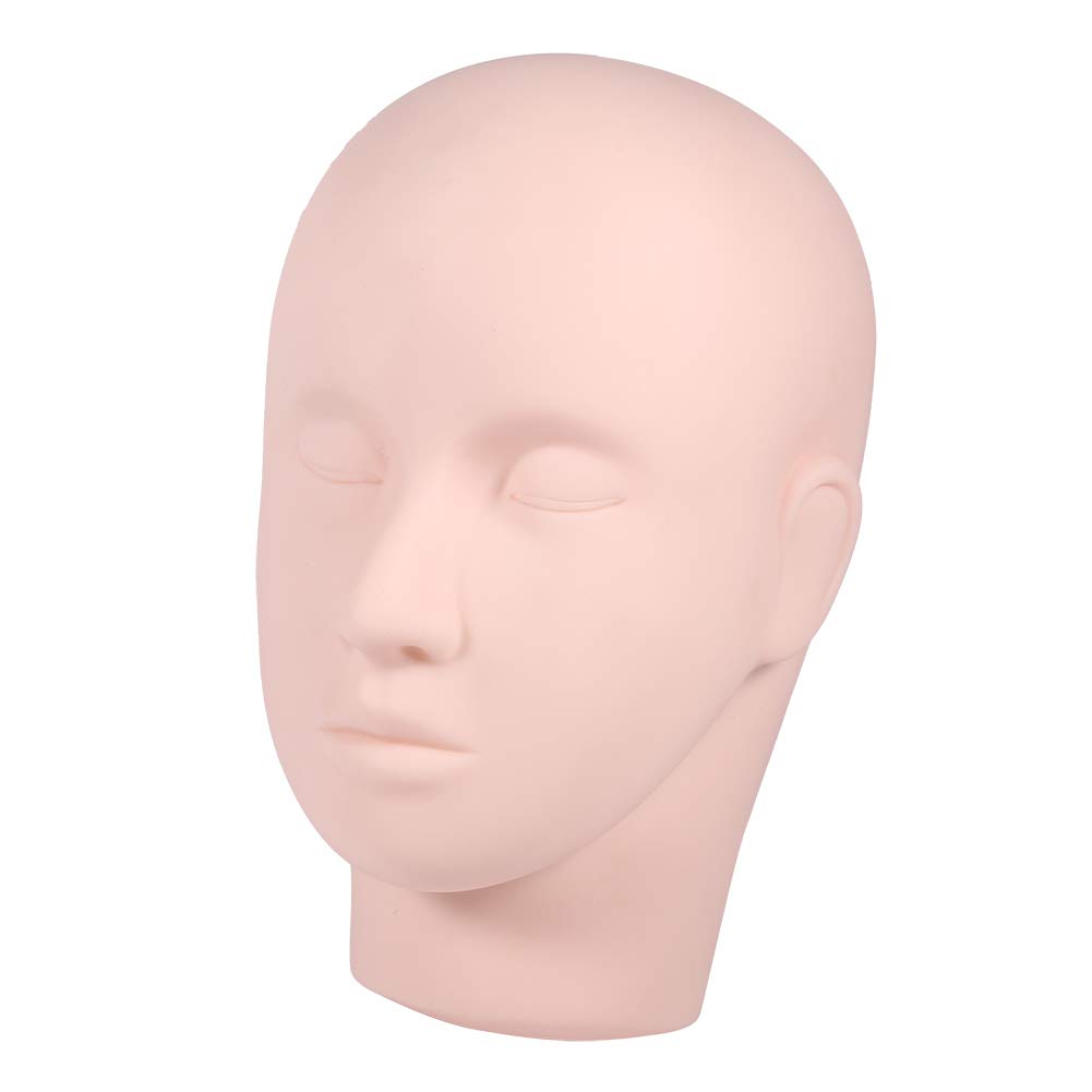 Mannequin Head - Makeup Practice Mannequin Head - Upgrade Eyelash Extension Mannequin Head - Face Makeup Massage Exercise Head For Makeup Training And Eyelash Grafting