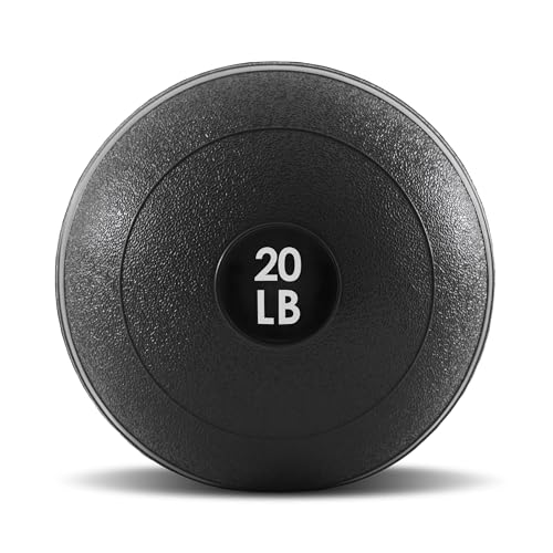 ProsourceFit Slam Medicine Ball, Classic Dead Weight Balls for Strength and Conditioning Exercises, Cardio and Core Workouts, 20lb, Black