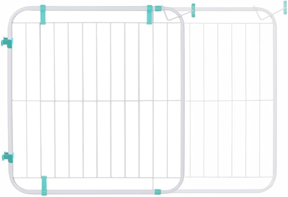 Portão de Segurança Expansívo Branco com Trava, Proteção para Bebês e Animais, Ajustável, Vãos de 70cm a 115cm
