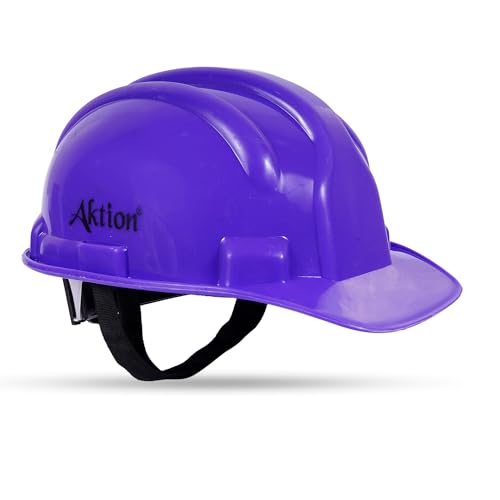 Image of Aktion AK H02 WHT Safety Helmets Rachet Type, Color: Blue, Pack of 5, IS 2925:1984