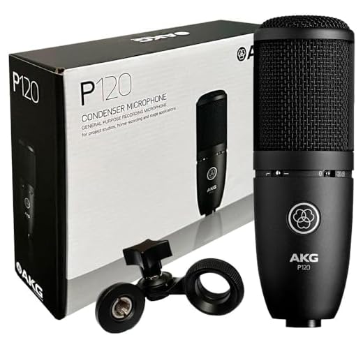 Microfone Condenser AKG P120 Microfone de gravação de uso geral de alto desempenho