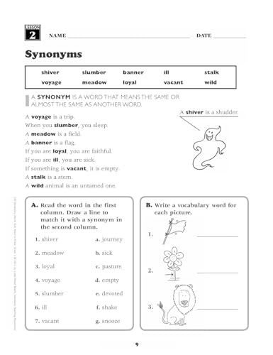 240 Vocabulary Words Kids Need to Know: Grade 3: 24 Ready-to-reproduce Packets That Make Vocabulary Building Fun & Effective (Teaching Resources) - Image 7