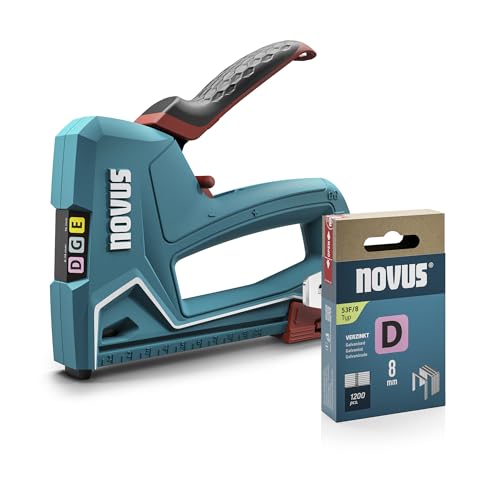 NOVUS TOOLS Handtacker J-51 Set mit 1200 Klammern...
