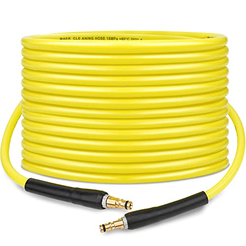 Emoobin Tuyau de nettoyeur haute pression 6m pour nettoyeur haute pression Kärcher série K K2 K3 K4 K5 K6 K7,Click Plug Quick Connector (6M)