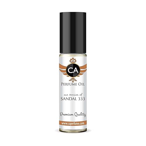 CA Perfume Impression of Sandal 333 para hombres, réplica de aceite corporal, sin alcohol, muestra de aromaterapia esencial sin alcohol, tamaño de