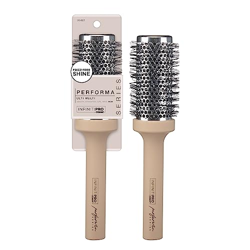 InfinitiPro by Conair - Hair Brush - Round Brush - Round Brush for Blow Out - Designed to Retain Heat and Optimal Airflow - Performa Series