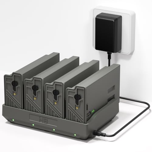 New Reveal Camera Battery Pack with 4 Port Battery Charger Compatible with Camera Reveal Ultra, X Gen 3.0, Pro 3.0, X, X Pro, X Gen 2.0, XB, SK Replacement Rechargeable Extend Battery