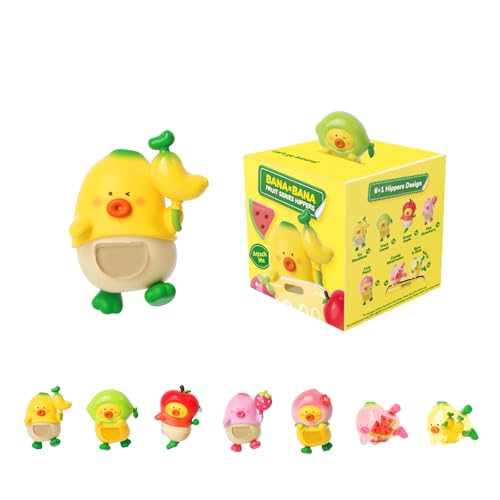 MINI LIKE BANABANA Phone Decoration - Blind Box Adhesive Decorative Mini Figures Toy Fruit Series Vinyl Collectible Mystery for Cup Home Decor Birthday Gifts Random One Figure(Hidden Style)