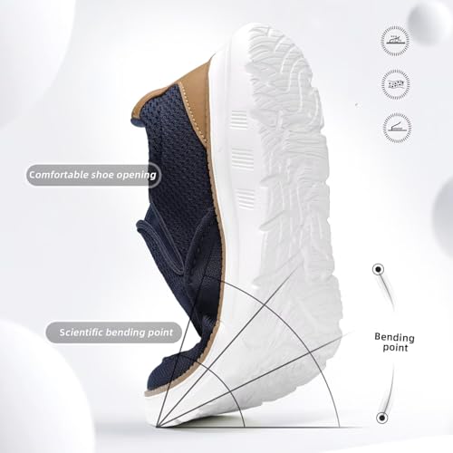 Image of Mens Boat Loafers Slip-on Casual Mesh Walking Shoes Business Oxfords Sneakers Work Lightweight Comfortable Soft Sole