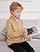 Boyoo Boy's Quarter Zip Sweater Long Sleeve Lightweight Casual Pullovers for Kids 3-11 Years