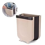 Hecho de plástico de alta calidad y caucho elástico, no es tóxico, insípido y duradero. Fácil de instalar, simplemente conecte el basurero plegable compacto a cualquier cajón o puerta del gabinete.
