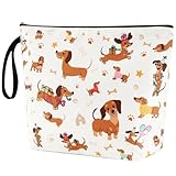 Choix de cadeau idéal : parfaite pour diverses occasions telles que la fête des mères, les anniversaires, les remises de diplômes, Thanksgiving, Noël, et plus encore, cette trousse de maquillage personnalisée est un cadeau attentionné pour les amis, la famille ou les sœurs, particulièrement significatif pour les amateurs de teckel.