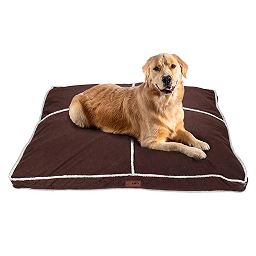 AIFY Dog Bed Pillow, Reversible Dog Bed with Removable and Washable Sherpa Cover Warm Dog Mat for Medium and Large Dog… - Image 3