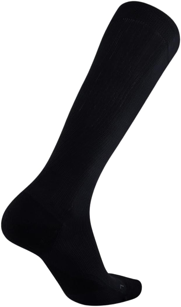 2XU Flight Compression Socks, Titanium/Titanium, Large 2