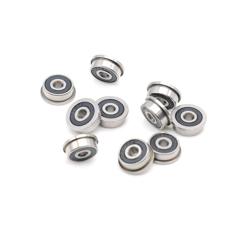 Rodamiento F623 RS 3x10x4 mm ABEC-7 10 piezas Rodamiento con brida Rodamientos de bolas F623-RS Rodamientos F623RS for impresión 3D
