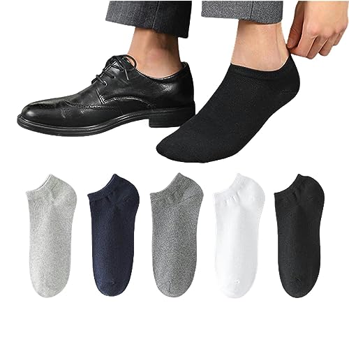 Chaussettes courtes coton hommes respirantes confortables 5 paires