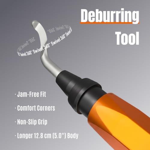 Image of AFA Tooling Deburring Tool, 11 M2 HSS Blades, CNC Anodized Aluminum Handle