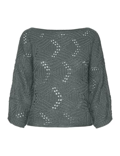 VERO MODA Vmgigi Noos 3/4 Boatneck Jersey Punto, Bálsamo Verde, M para Mujer