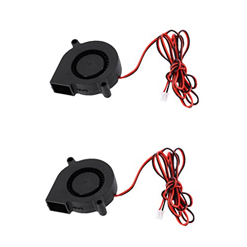 Homyl 2 em 1 ventilador de resfriamento sem escovas 24 V DC para impressora 3D Extruder, PC Desktop