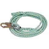 Peakworks Premium Vertical Lifeline - Fall Protection Polysteel 5/8" Diameter Rope made for Construction, Roofing, Rock/Tree Climbing - ANSI & OSHA Compliant (Multiple Lengths & Anchor End Styles) Peakworks Premium Vertical Lifeline - Fall Protection Polysteel 5/8" Diameter Rope made for Construction, Roofing, Rock/Tree Climbing - ANSI & OSHA Compliant (Multiple Lengths & Anchor End Styles)