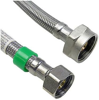 Replacement for Toilet Supply Line 1/2‘ FIP X 7/8‘ D Ballcock 12‘ Braided Stainless Steel