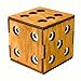 Logica Puzzles Art. Dice Secret Box - Wooden Brain Teaser - Secret Safe - Difficulty 5/6 Incredible - Leonardo da Vinci Collection