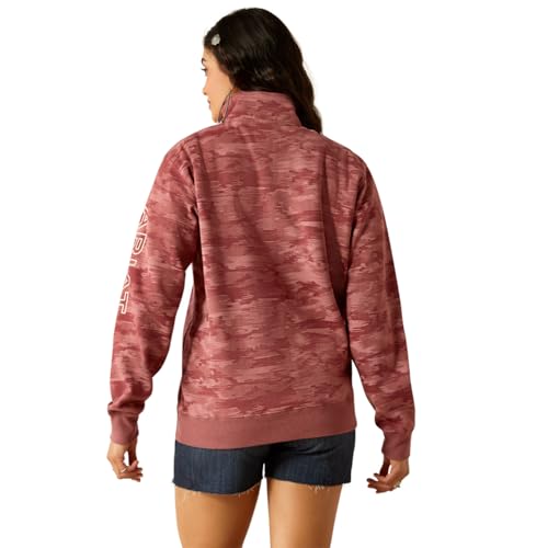 Image of ARIAT womens Logo 1 /2 Zip Sweatshirt