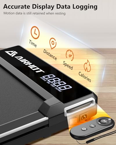 Image of Walking Pad with Incline, 4 in 1 Under Desk Treadmill for Walking and Jogging, Portable Walking Treadmill with Remote Control Lanyard for Home, 2.5HP Low-Noise in LED Display