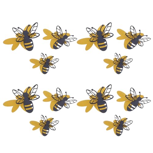 Set de vinilos adhesivos 3D de abejas para pared 12 piezas