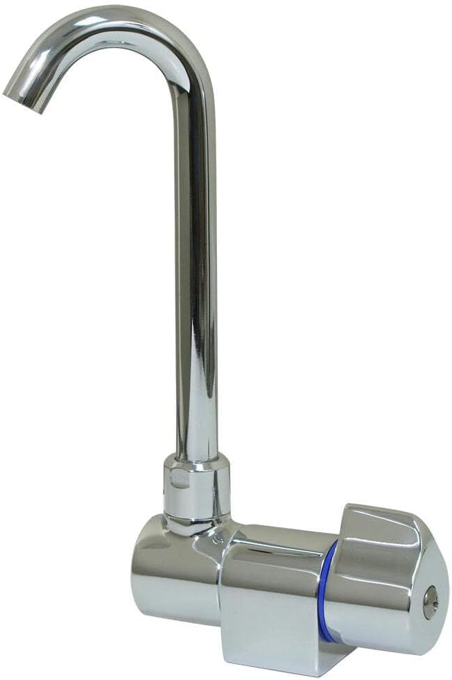 Scandvik Ceramic Family Tap w/Folding Spout - Chrome Finish