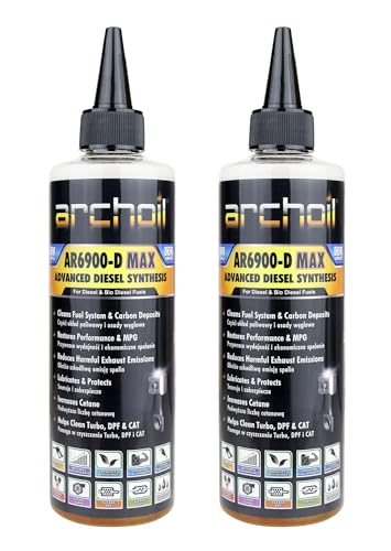 Archoil AR6900-D Max Advanced Diesel Additive Concentrate, 2 x 250ml Treats 500L of Fuel, Diesel Fuel Injector Cleaner, DPF Filter EGR Valve Turbo Cleaner, Super Diesel Converter. (2 x 250ml)