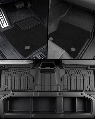 Image of 3W Floor Mats & Carpet for Toyota Tacoma 2024-2026 Double Cab Automatic